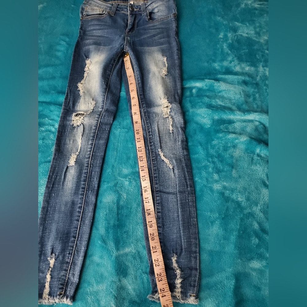 Women's Bottoms Up Distressed Skinny Jeans Size 3 - Picture 7 of 9